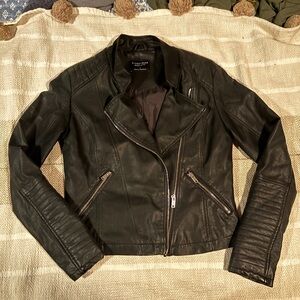 Streetwear Society Quilted Black Leather Jacket